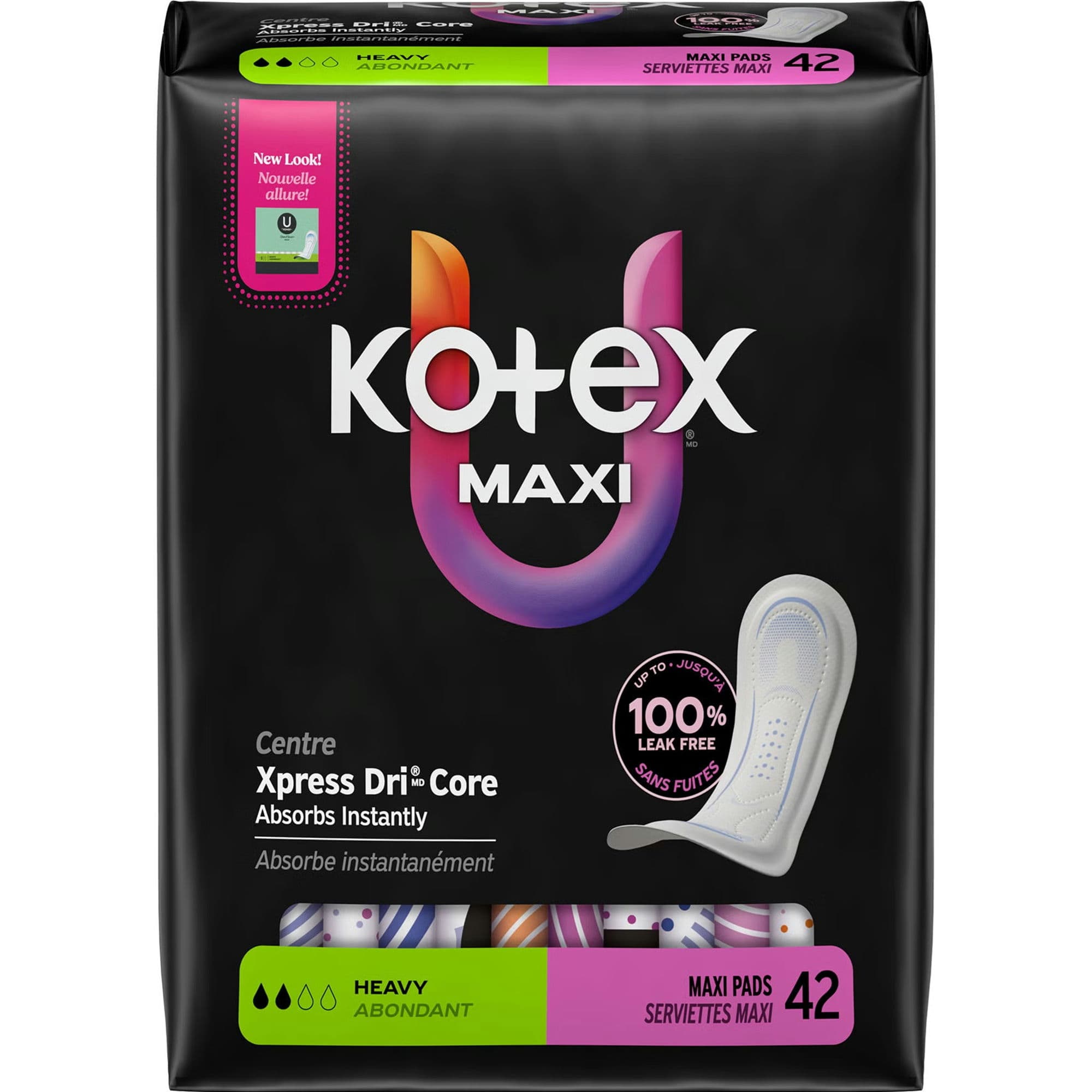 U by Kotex Maxi Pads, Heavy Absorbency