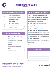 checklist for how to clean a CPAP machine