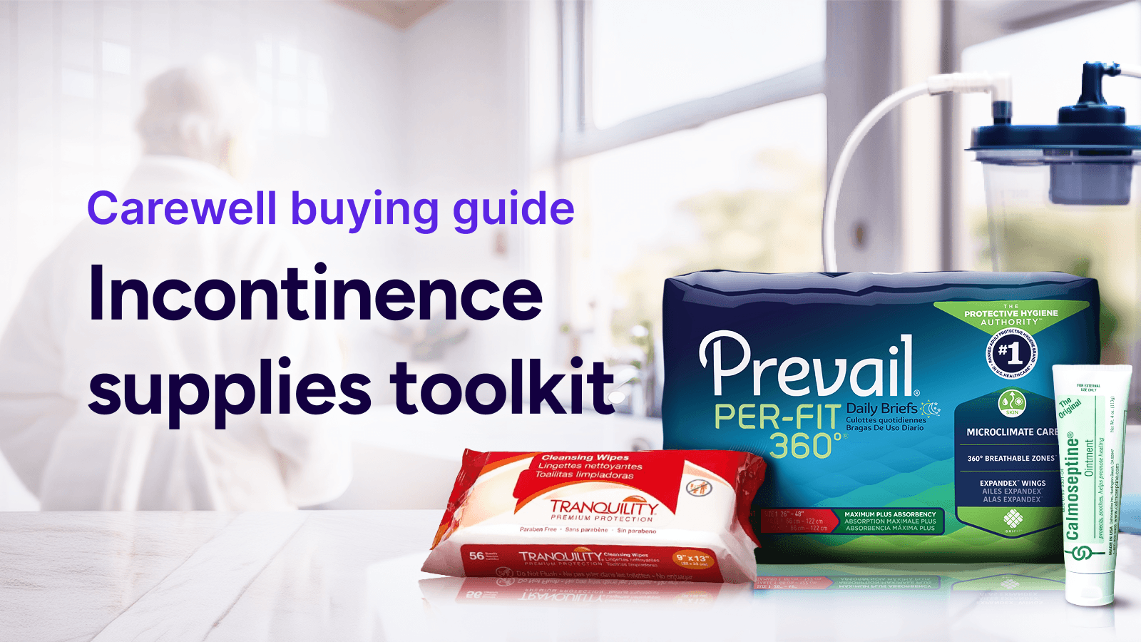 Carewell Shopping Guide: Incontinence Supplies Bundle
