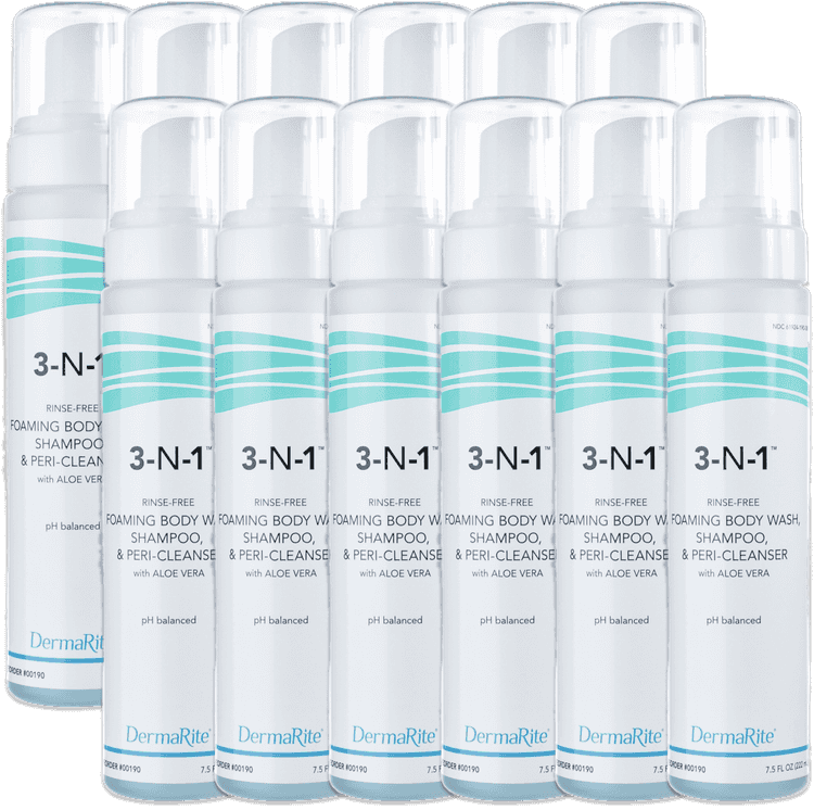 DermaRite 3N1 Cleansing Foam Body Wash