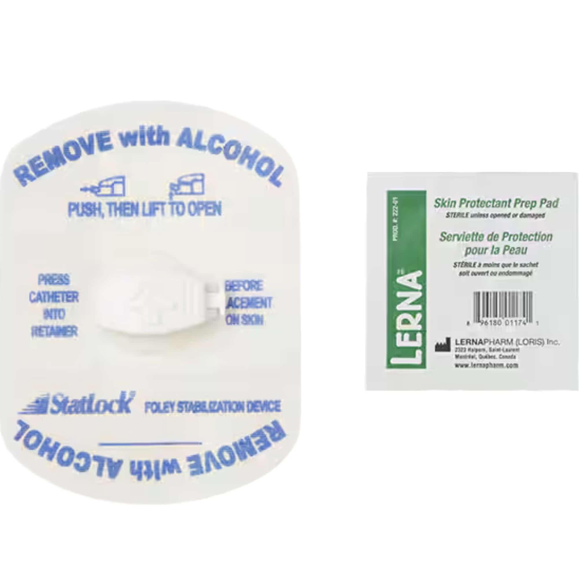 Skin Down Using A Statlock StatLock Stabilization Device for Adult Latex and Silicone Catheters
