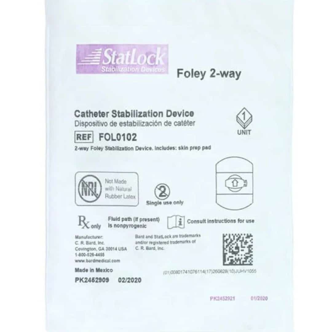 Statlaock StatLock Stabilization Device for Adult Latex and Silicone Catheters