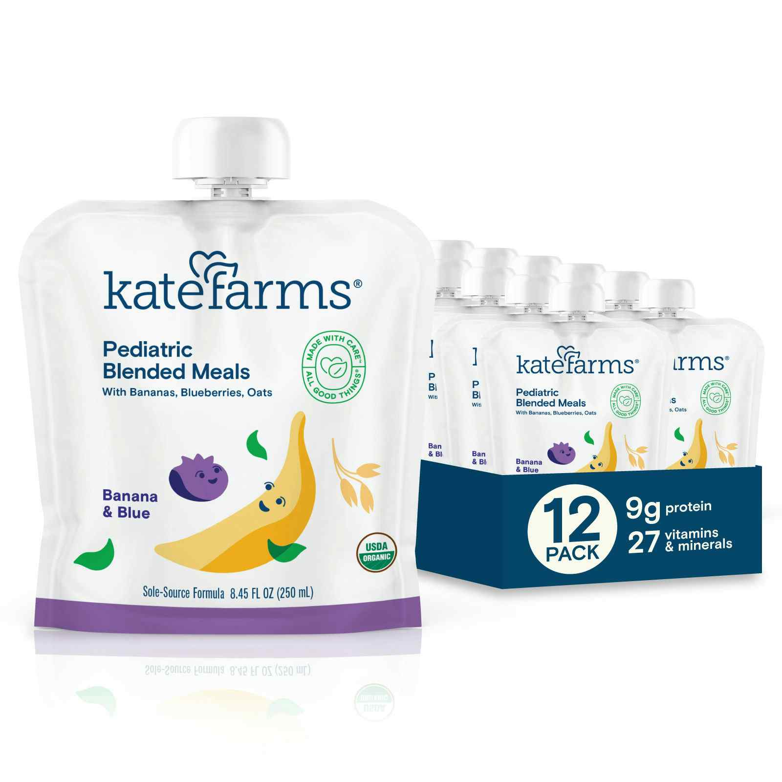 Kate Farms Pediatric Blended Meals, 8.45 oz.