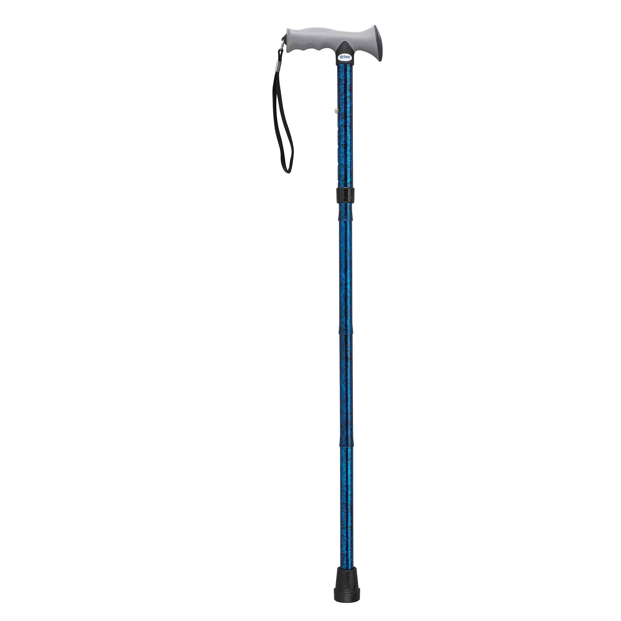 Drive Aluminum Folding Canes with Gel Grip, Height Adjustable