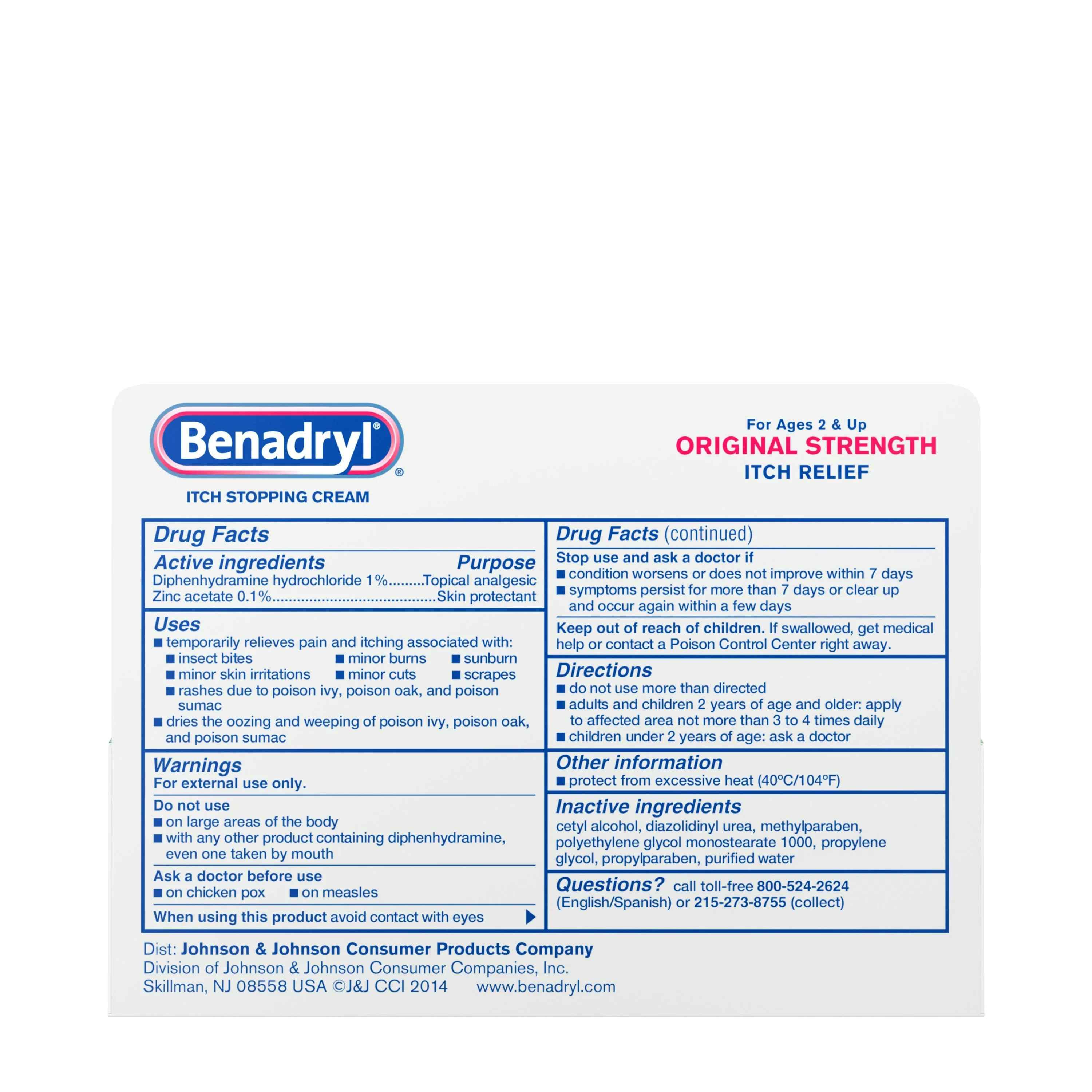 Benadryl Original Strength Itch Relief Cream