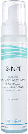 DermaRite 3-N-1 Cleansing Foam Body Wash