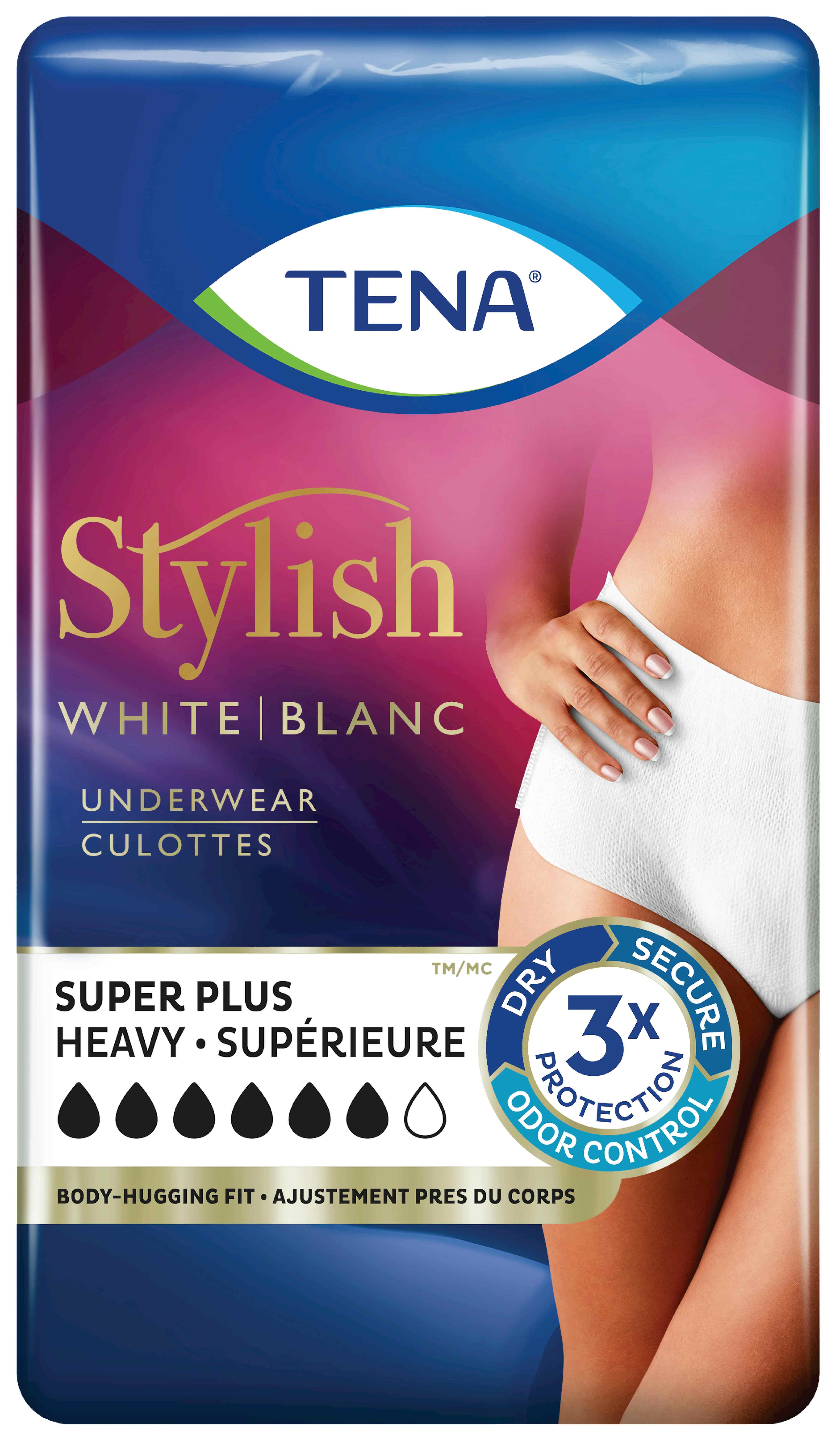 TENA Women Super Plus Heavy Protective Incontinence Underwear, Super Absorbency