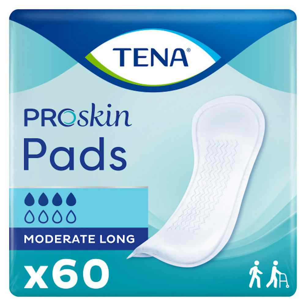 TENA ProSkin Moderate Long Absorbent Pads for Women