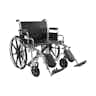 McKesson Bariatric Dual Axle Desk Length Wheelchair, 450 lbs. Weight Capacity