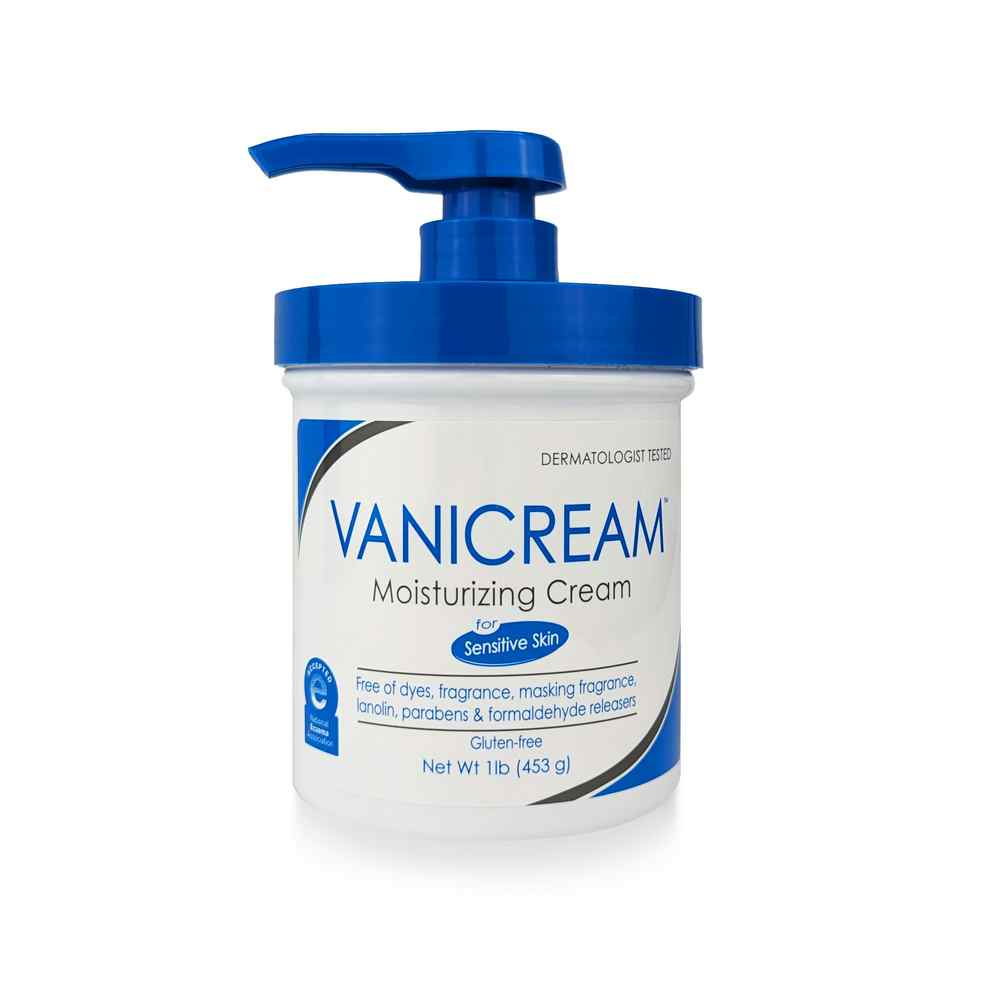 Vanicream Unscented Hand and Body Moisturizer Cream, Pump Bottle