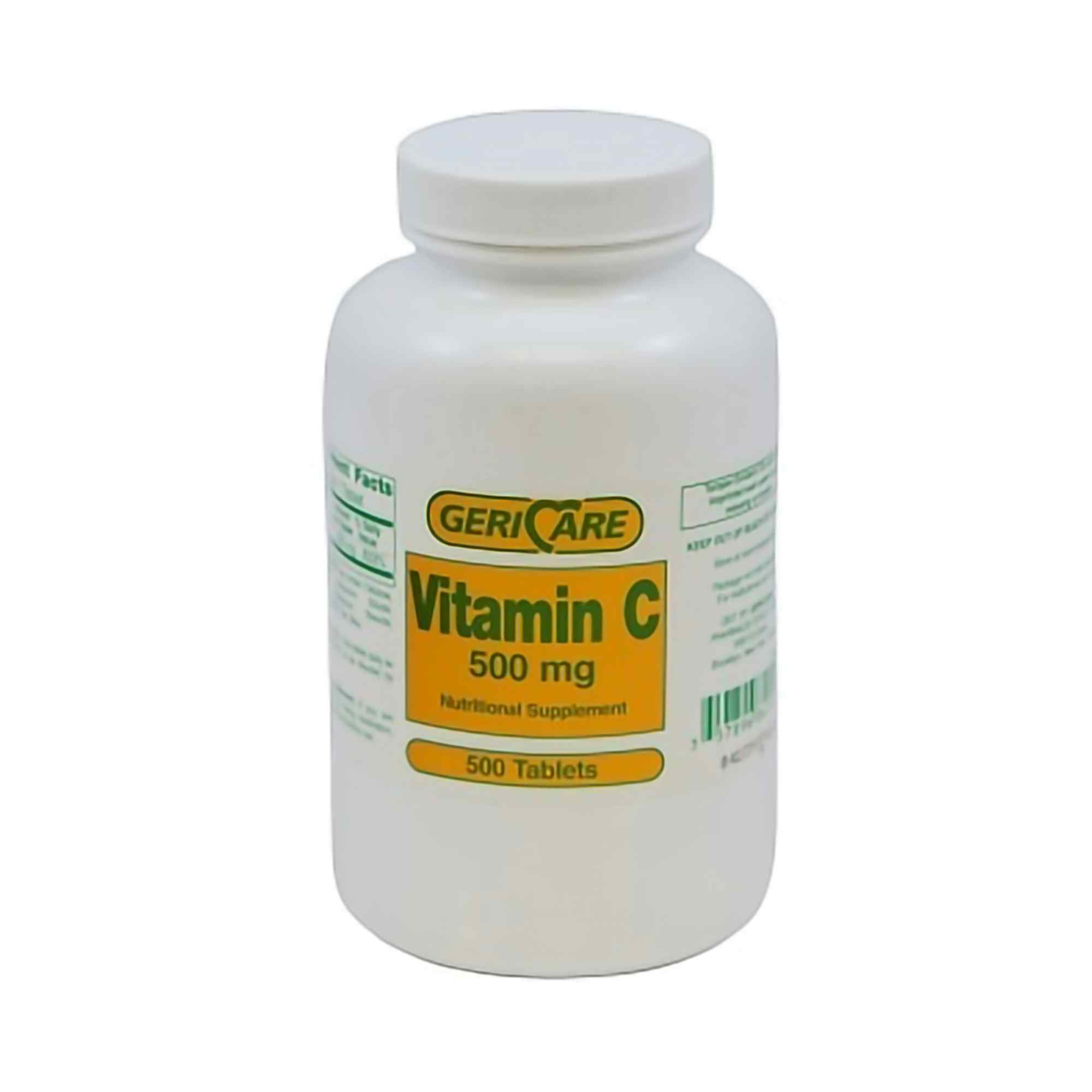 Geri-Care Ascorbic Acid Vitamin C Supplement 500 mg, Tablet