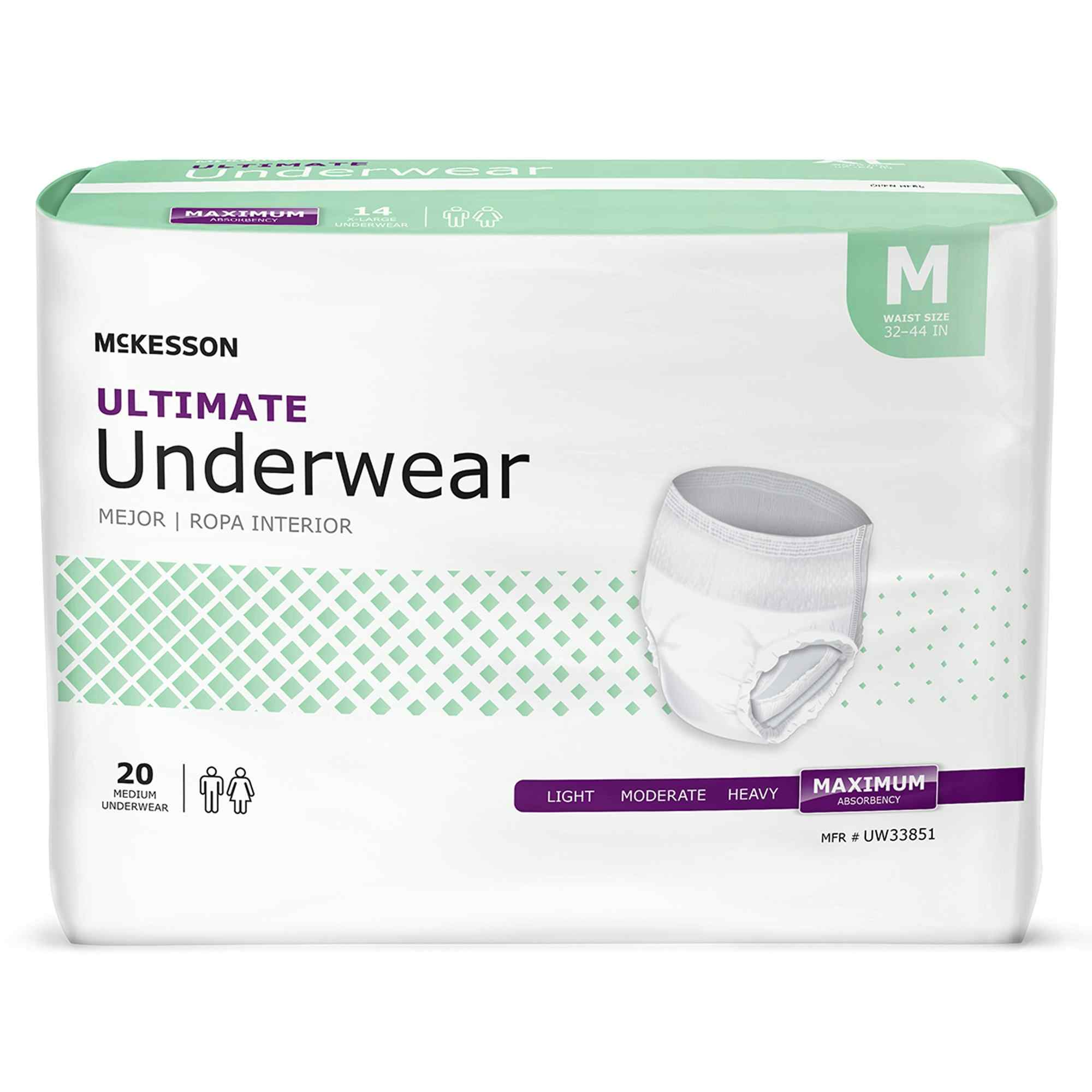 McKesson Ultimate Underwear, Maximum Absorbency
