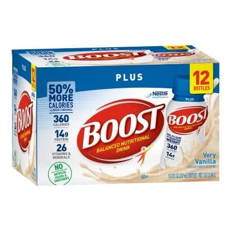 Boost Plus Balanced Nutritional Drink, Bottle, 8 oz., Very Vanilla