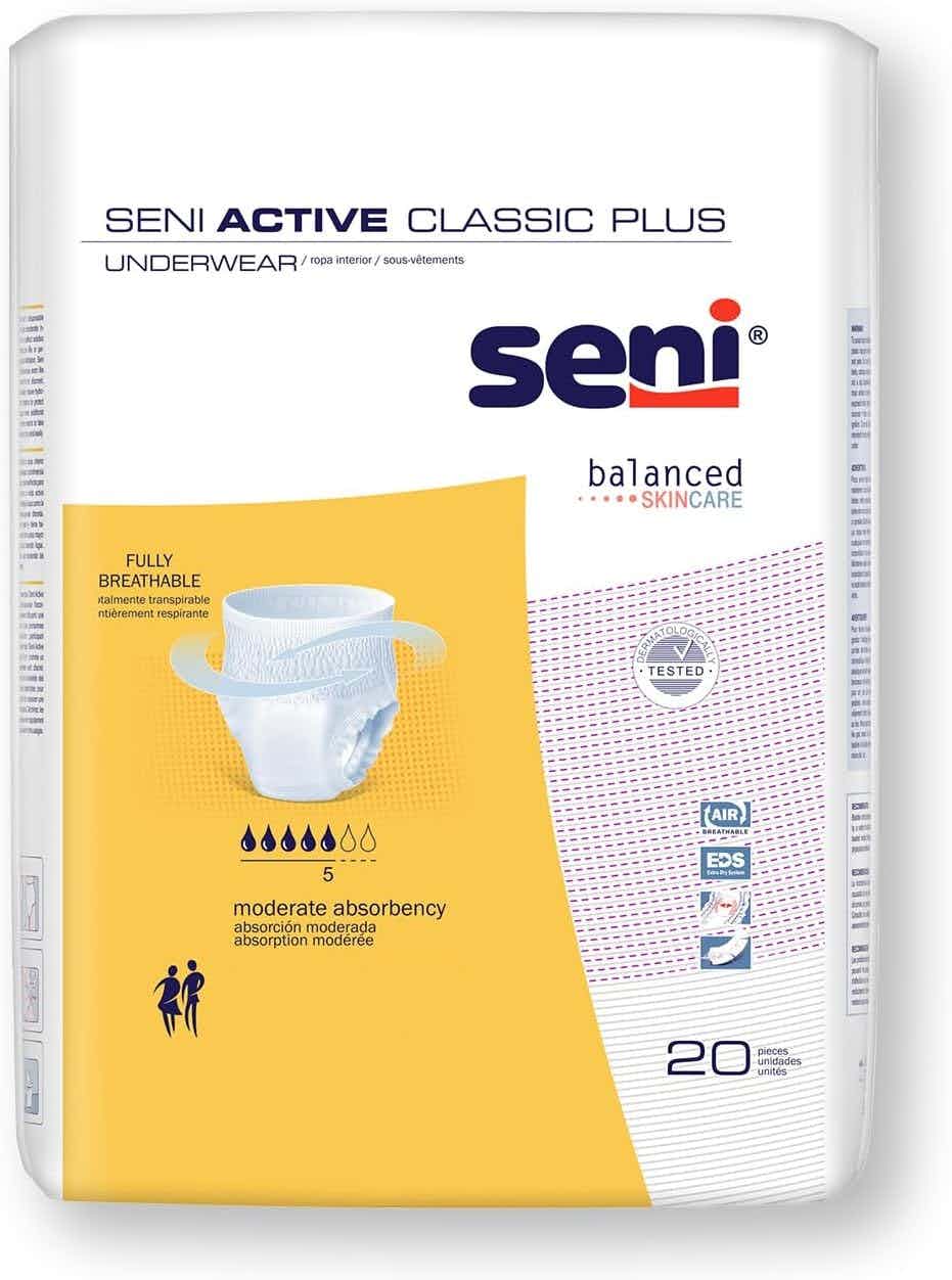 Seni Active Classic Plus Pull-up Underwear, Moderate Absorbency