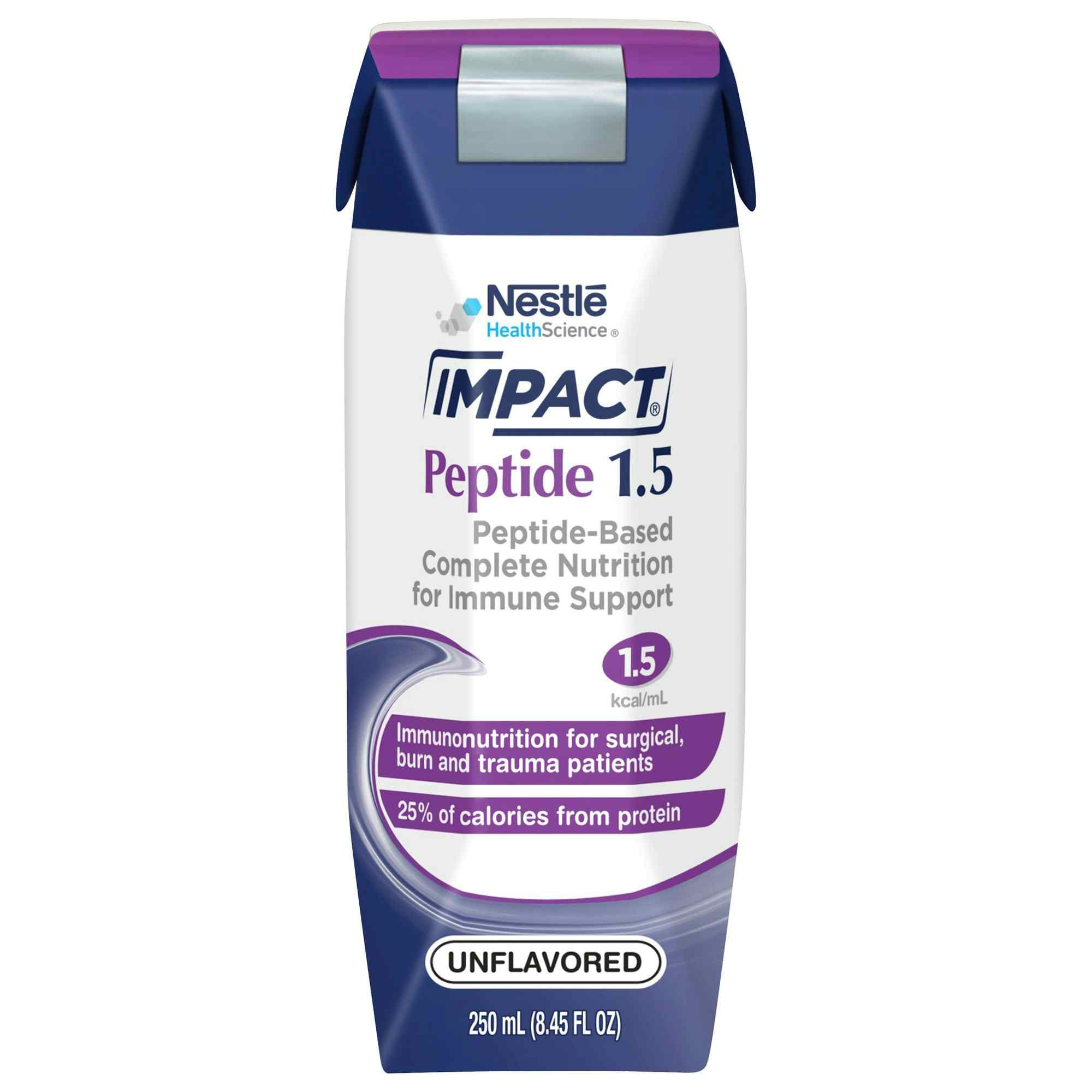 Nestle HealthScience Impact Peptide 1.5 Tube Feeding Formula, 8.4 oz.