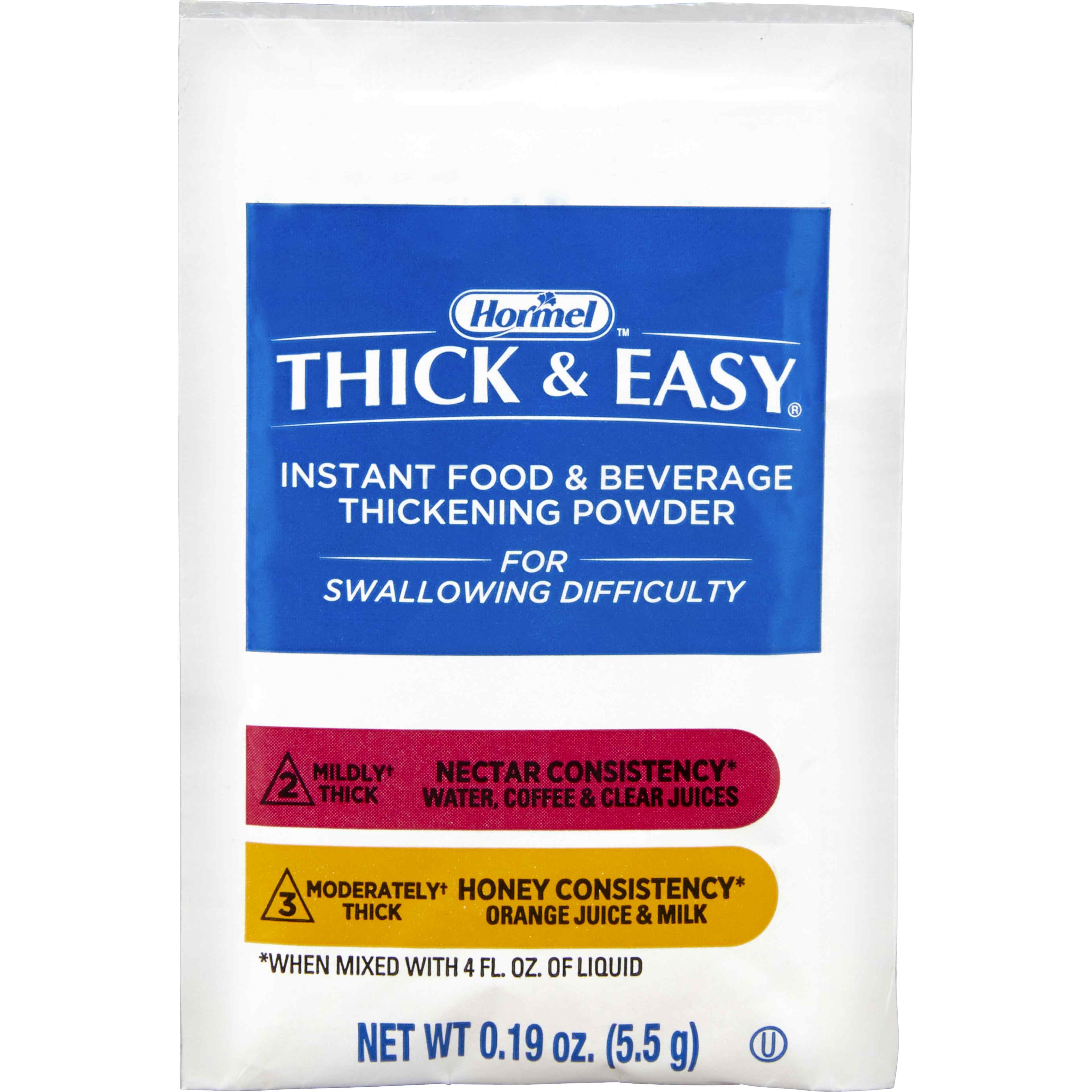 Hormel Thick & Easy Instant Food & Beverage Thickening Powder, Honey & Nectar Consistency
