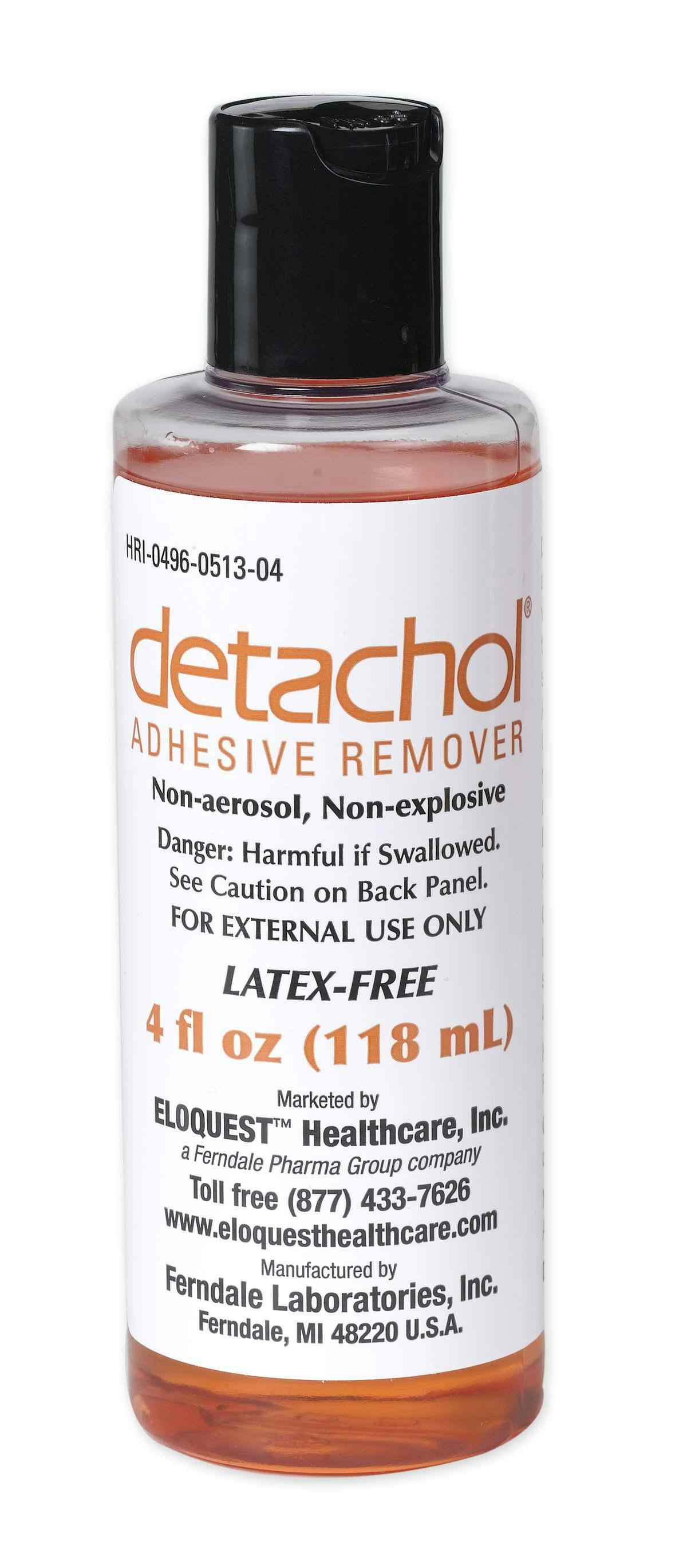Detachol Adhesive Remover, 4 oz.