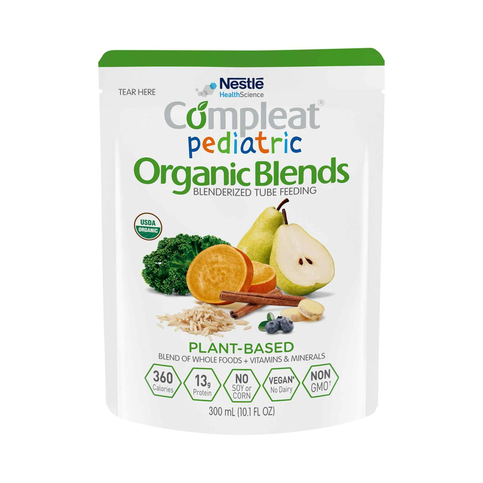 Compleat Pediatric Organic Blends Plant-Based Tube Feeding, 10.1 oz