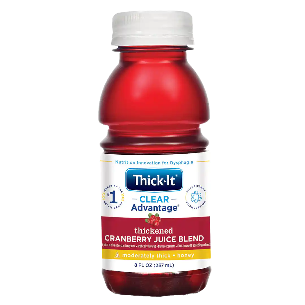 Thick-It Clear Advantage Thickened Cranberry Juice Blend, Moderately Thick, Honey Consistency