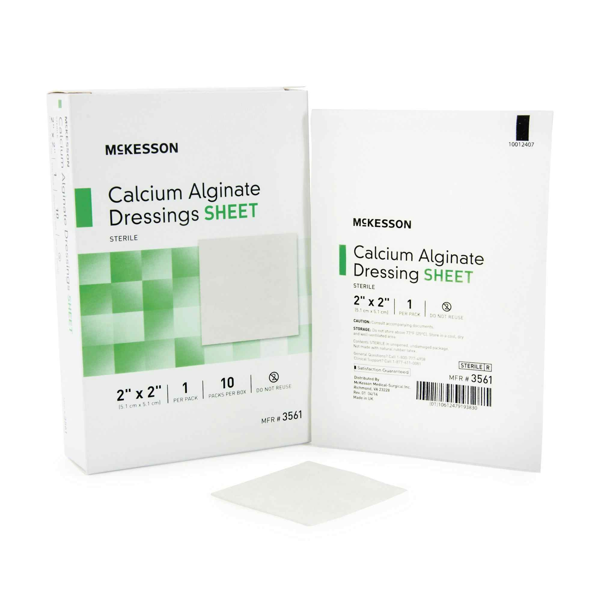 McKesson Calcium Alginate Dressing, 2 x 2"
