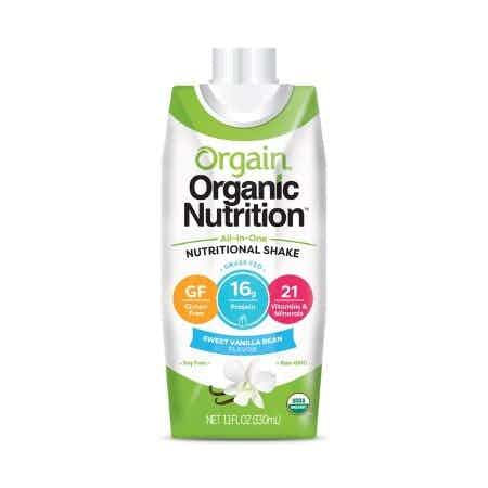Orgain Organic Nutrition All-In-One Nutritional Shake, Sweet Vanilla Bean, 11 oz.