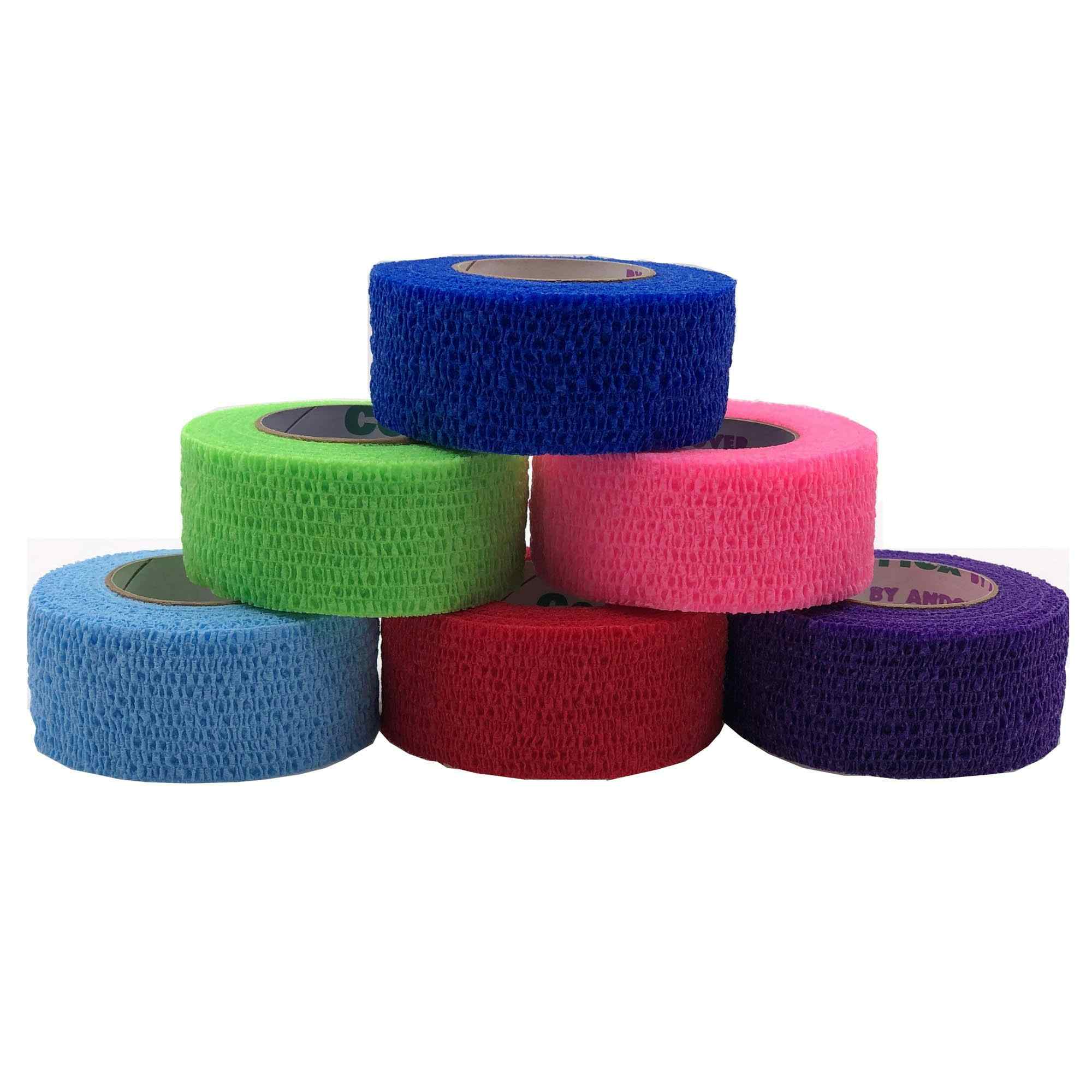 Andover Coated Products CoFlex Med Cohesive Bandage, Multiple Colors, 2" x 5 yds