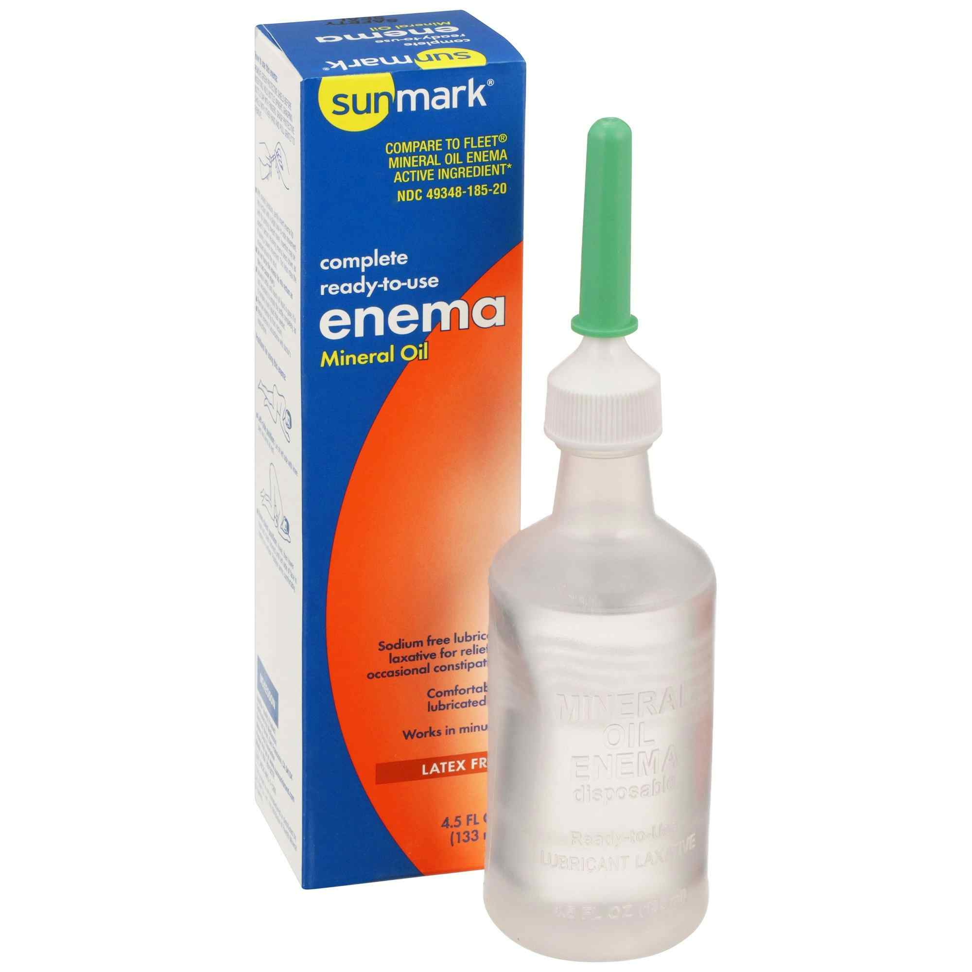 sunmark Complete Ready-To-Use Mineral Oil Enema