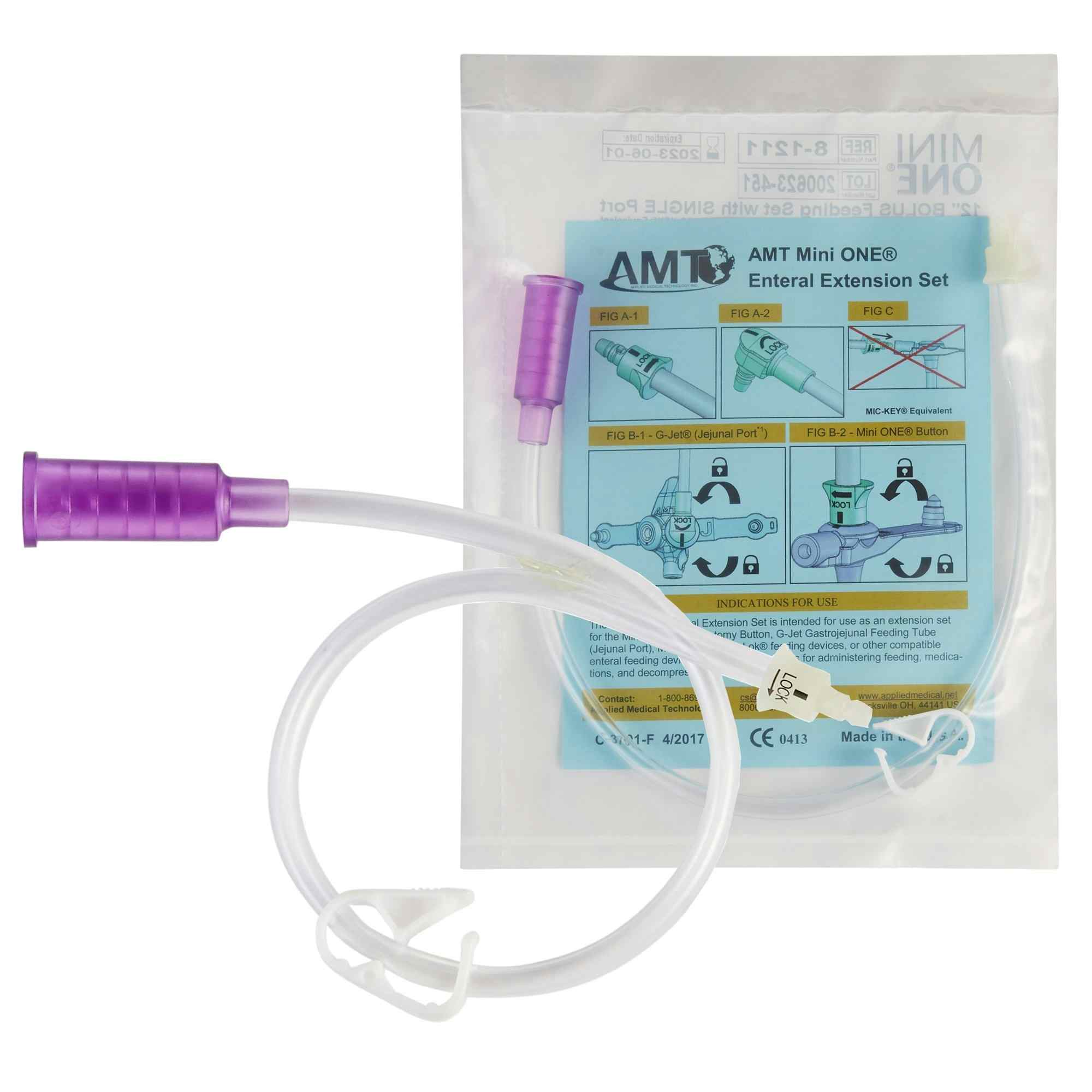 AMT Mini ONE Straight Connector with Bolus Adapter