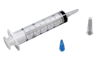 AMSure Enteral Feeding/Irrigation Flat Top Piston Syringe, Pole Bag, Catheter Tip, 60 mL