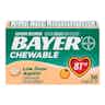 Bayer Chewable Low Dose Aspirin, Orange Flavored, 81 mg, 36 Tablets