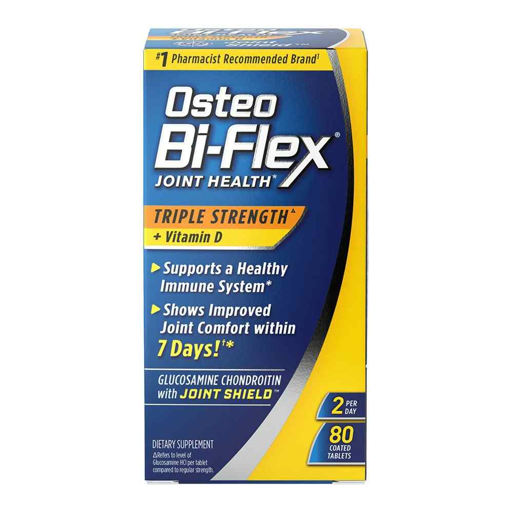 Osteo Bi-Flex Joint Health Triple Strength with Vitamin D Supplement, 80 Tablets