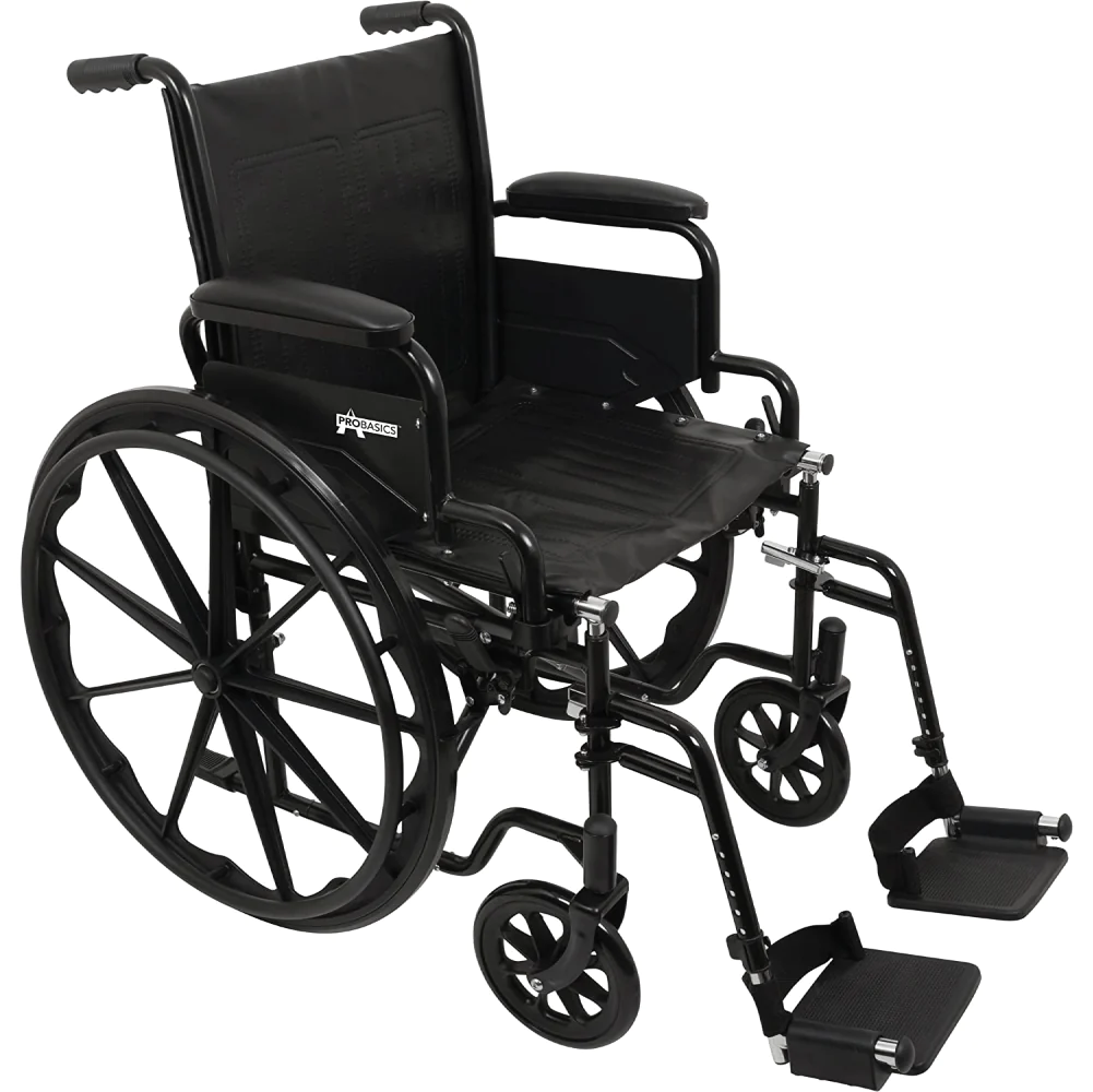 PMI ProBasics K1 Standard Wheelchair, Lightweight, Flip-Back Armrest