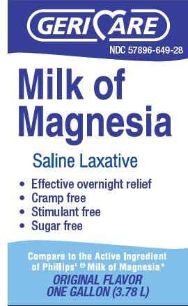 Geri-Care Milk Of Magnesia Saline Laxative, Original Flavor