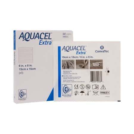 Aquacel Extra Hydrofiber Dressing, 6 X 6"