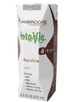 Cambrooke KetoVie 4:1 Ketogenic Oral Supplement, Chocolate, 8.5 oz.