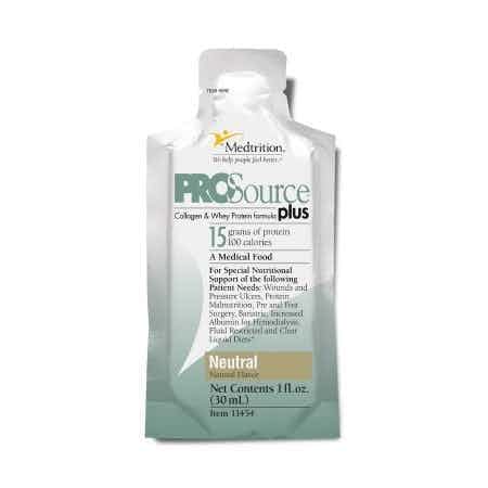ProSource Plus Collagen & Whey Protein Formula Packets, Neutral, 1 oz.