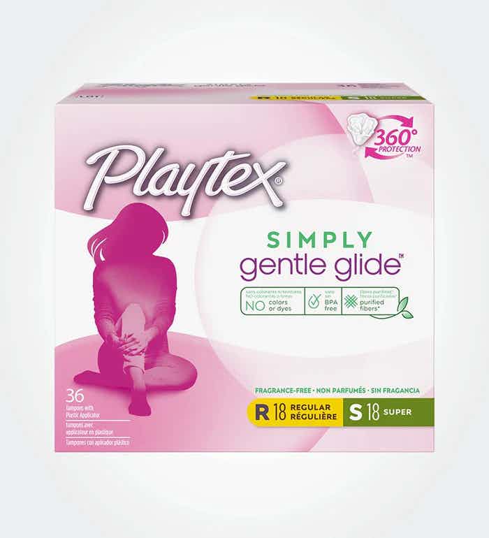 Playtex® Simply Gentle Glide™ Tampons Multipack, Regular/Super Absorbency
