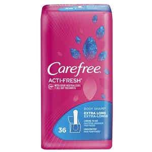 Carefree Acti-Fresh Panty Liner, Unscented, Extra Long