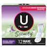 U by Kotex Security Maxi Pads with Wings, Extra Heavy Absorbency