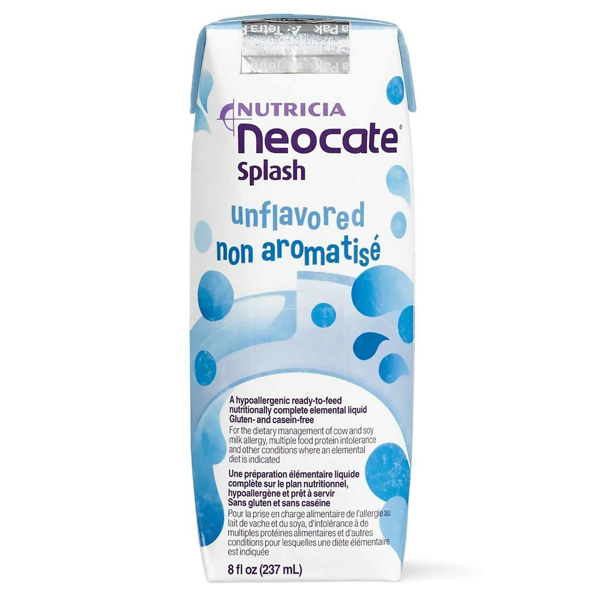 Nutricia Neocate Splash Amino Acid Based Supplemental Formula, Ready-To-Use, Unflavored, 8 oz.