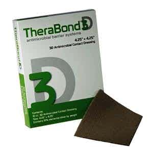 TheraBond 3D Antimicrobial Contact Dressing, 4 1/4" X 4 1/4"