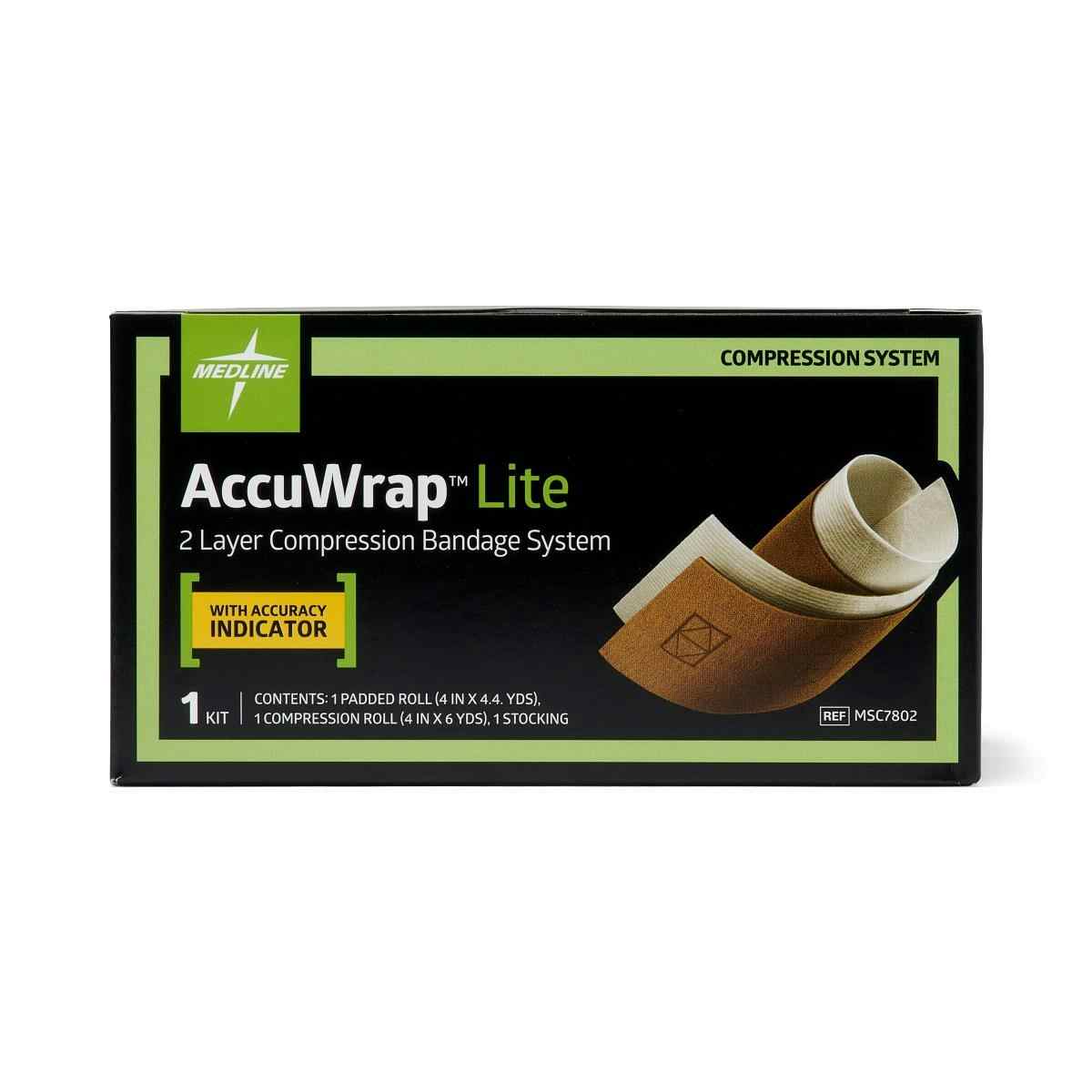 Medline AccuWrap Lite 2-Layer Compression Bandage System