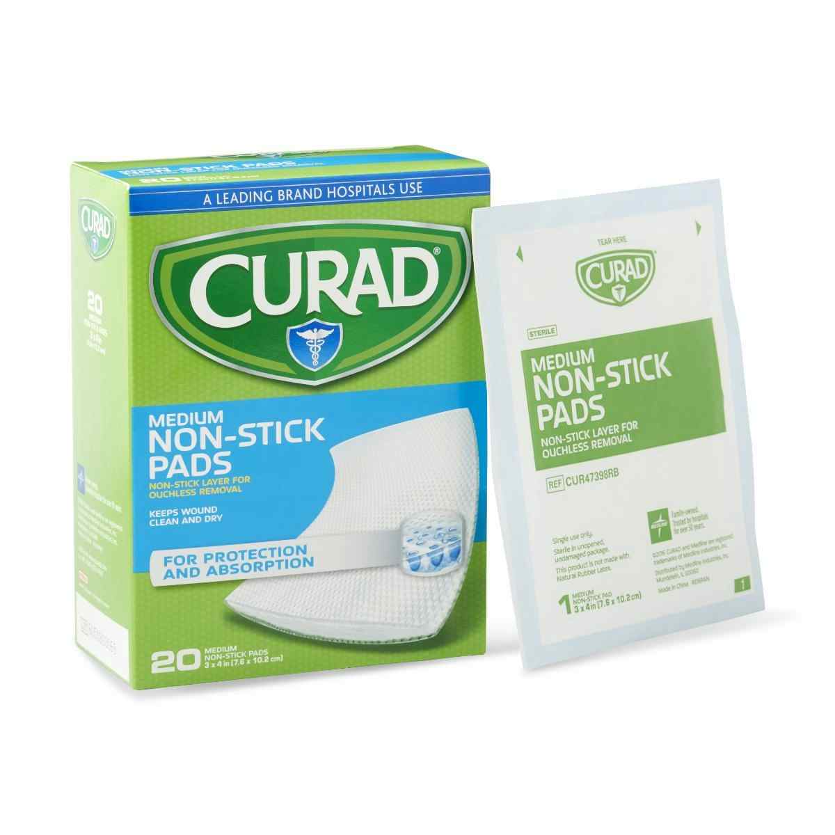 Curad Sterile Medium Non-stick Pad