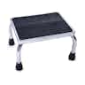 Medline Chrome Footstool with Rubber Mat