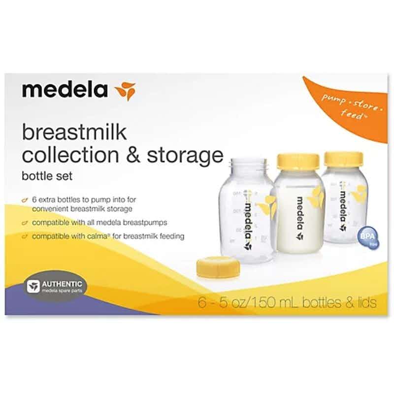 Medela Breast Milk Bottles without Nipples, 5 oz