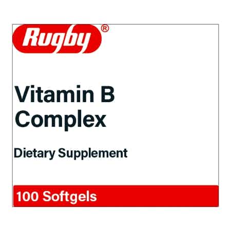 Rugby B-Complex Dietary Supplement, 100 Capsules