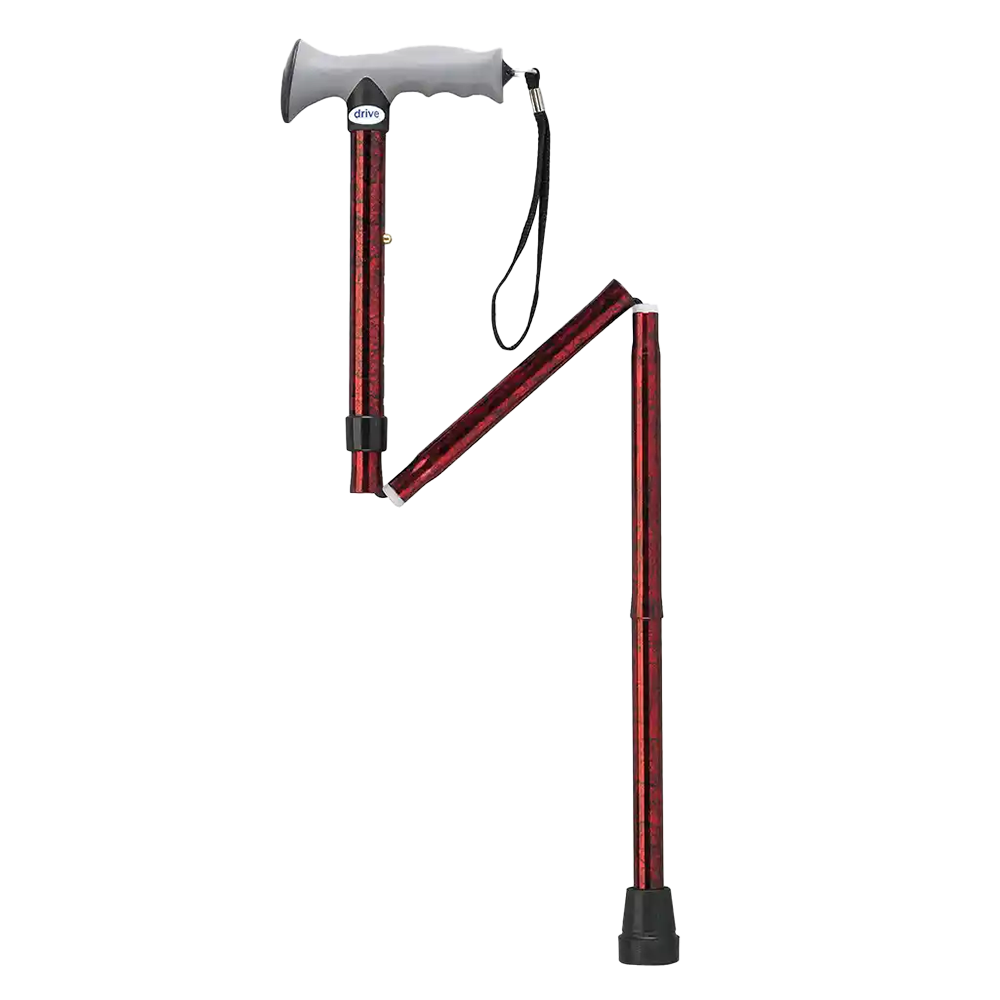 Drive Aluminum Folding Canes with Gel Grip, Height Adjustable