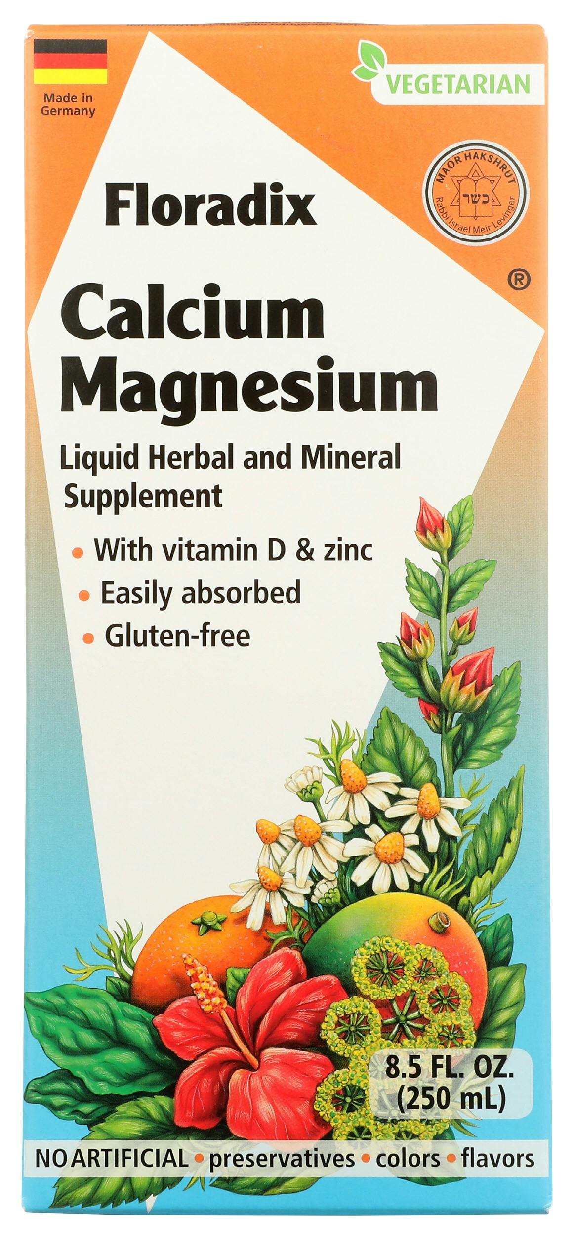 Floradix Calcium Magnesium Liquid Supplement