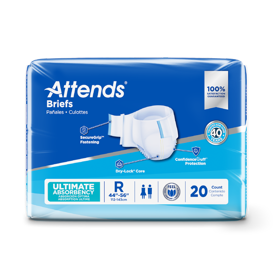 Attends Advanced Adult Diapers with Tabs, Severe, How to use