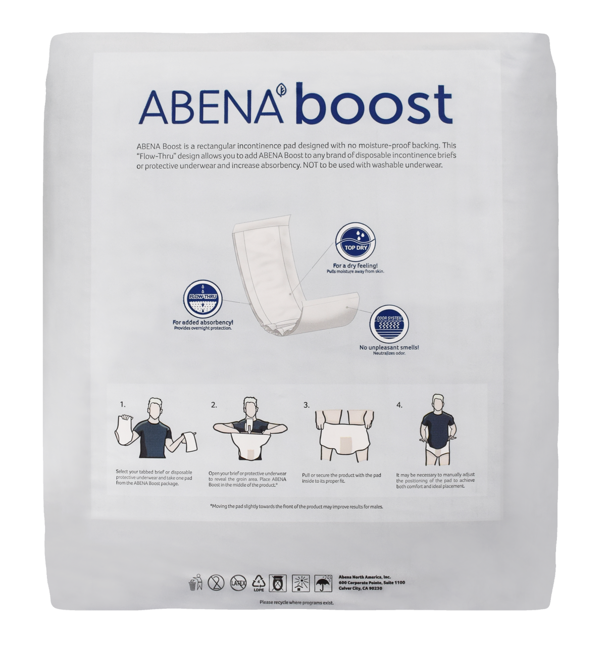 Abena Boost Booster Pads, Back